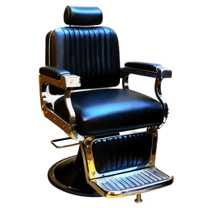 Classic Black Barber Chair Png Wcp9 PNG Image