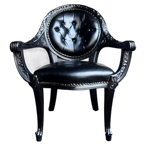 Classic Black Chair Png Jgo PNG Image