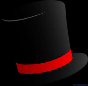 Classic Black Fedora Hat PNG image with transparent background
