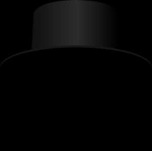 Classic Black Fedora Hat PNG image with transparent background