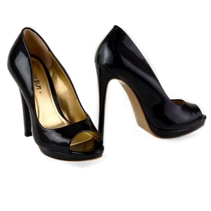 Classic Black Heels Png 06122024 PNG Image