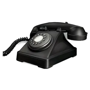 Classic Black Telephone Png 06252024 PNG Image