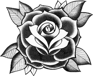 Old School Tattoo Rose Design, HD Png Download PNG with transparent background