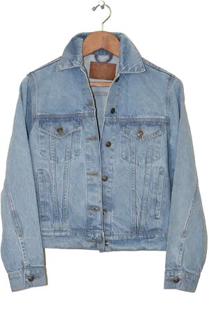 Classic Blue Denim Jacket PNG Image