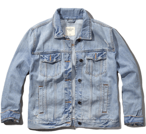 Classic Blue Denim Jacket PNG image with transparent background