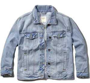 Classic Blue Denim Jacket PNG Image