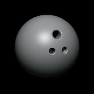 Classic Bowling Ball Image PNG image with transparent background