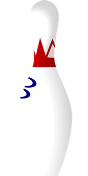 Classic Bowling Pin Graphic PNG Image