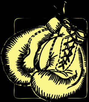 Classic Boxing Gloves Illustration PNG image with transparent background