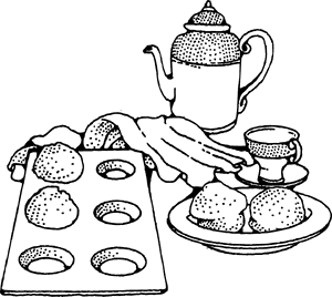 Coffee And Rolls Breakfast Svg Clip Arts - Breakfast Clip Art Free Black And White, HD Png Download PNG image with transparent background