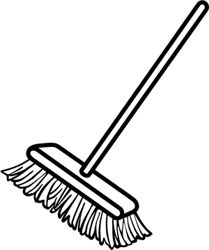 Broom Dustpan Clip Art - Broom Clipart Black And White, HD Png Download PNG image with transparent background