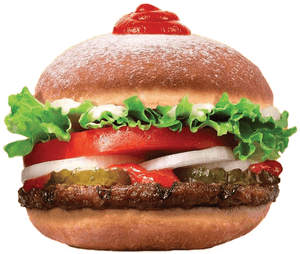 Chanukah Doughnut Fit For A King - Burger King Donut Whopper PNG image with transparent background