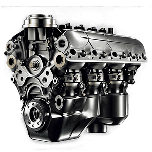 Classic Car Engine Parts PNG hus PNG