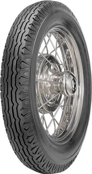 Classic Car Tireand Spoke Wheel.png PNG Image