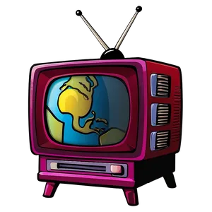 Classic Cartoon Tv Png Rhv9 PNG Image