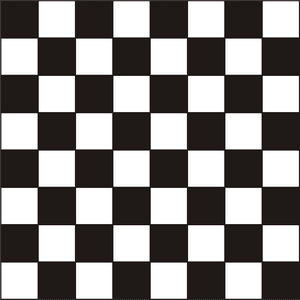 Checkers Game Board - Checkered Black And White PNG image with transparent background