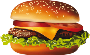 Mcdonalds Hamburger Hot Dog Cheeseburger Veggie Burger - Transparent Background Cheeseburger Clipart, HD Png Download PNG image with transparent background