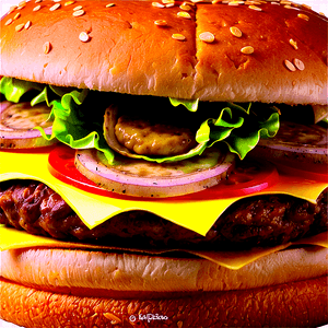 Classic Cheeseburger PNG mbq PNG image with transparent background