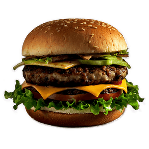 Classic Cheeseburger PNG qpa62 PNG image with transparent background