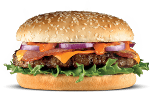 Rustlers Deluxe Burger - Jack In The Box Blt Cheeseburger, HD Png Download PNG image with transparent background