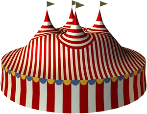 Classic Circus Tent Illustration PNG Image