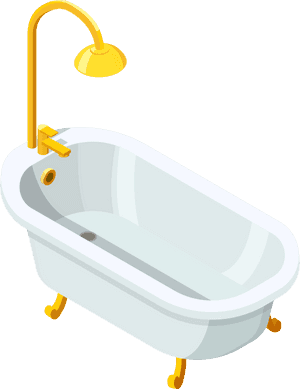 Bathtub Png Clip Art, Transparent Png PNG