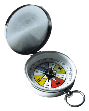 Classic Compasswith Case PNG image with transparent background