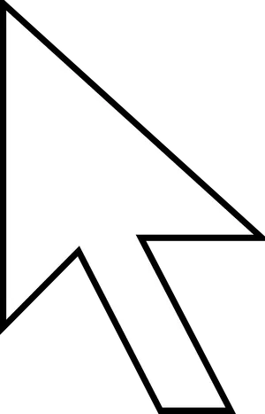 Classic Computer Mouse Cursor Icon PNG Image