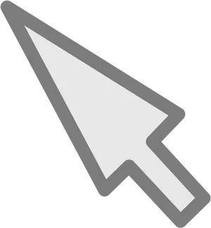 Classic Computer Mouse Pointer PNG Image