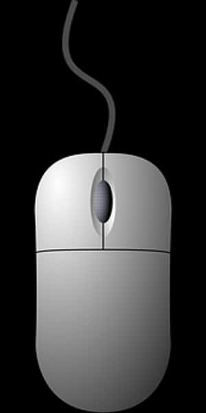 Classic Computer Mouse Vector PNG image with transparent background