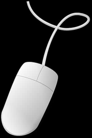 Classic Computer Mouse Vector PNG image with transparent background