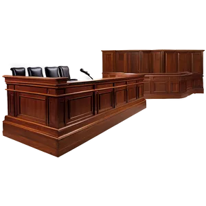 Classic Courtroom Setup Png 7 PNG Image