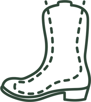 Classic Cowboy Boot Illustration PNG Image