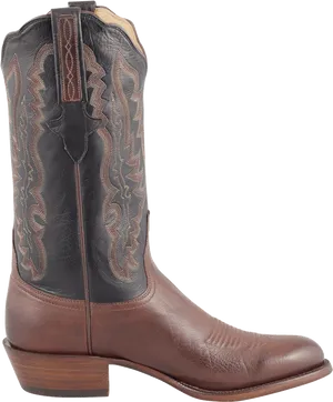 Classic Cowboy Boot Side View PNG Image