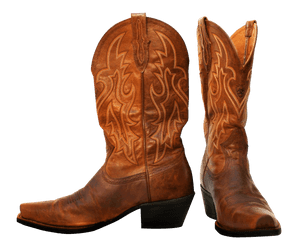 Classic Cowboy Boots PNG image with transparent background