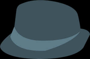 Classic Fedora Hat Vector PNG image with transparent background