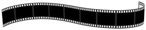 Classic Film Reel Graphic PNG with transparent background