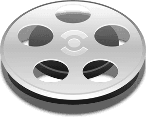 Classic Film Reel Icon PNG with transparent background