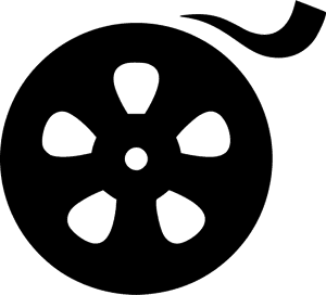 Classic Film Reel Icon PNG with transparent background