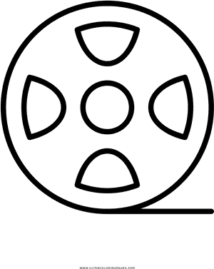 Classic Film Reel Icon PNG with transparent background