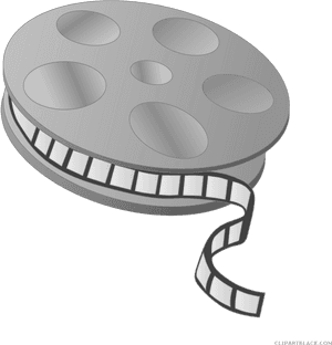 Classic Film Reel Illustration PNG image with transparent background