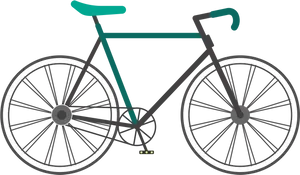 Classic Fixed Gear Bicycle Illustration PNG Image