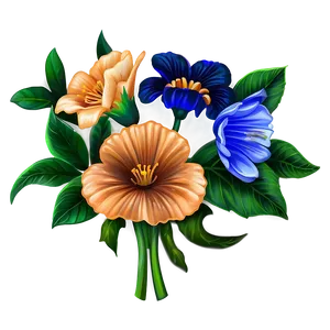 Classic Flower Illustration Png Uou PNG Image