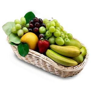 Classic Fruit Basket Png Njc PNG Image