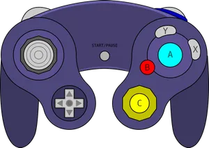 Classic Game Controller Illustration PNG Image