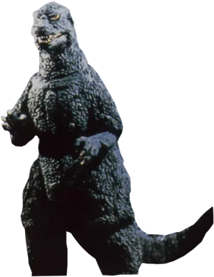 Classic Godzilla Figure Isolated PNG Image