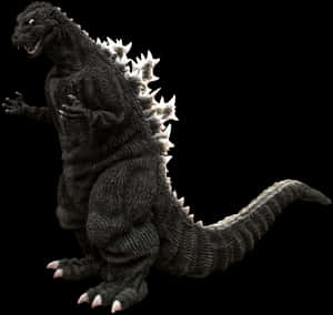 Classic Godzilla Figure Isolated PNG image with transparent background