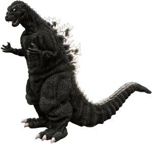 Classic Godzilla Figure Isolated PNG Image