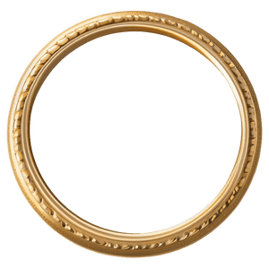 Classic Gold Circle Frame PNG 10 PNG