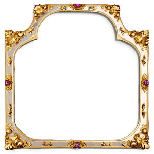 Classic Gold Frame Border PNG   ftp52 PNG